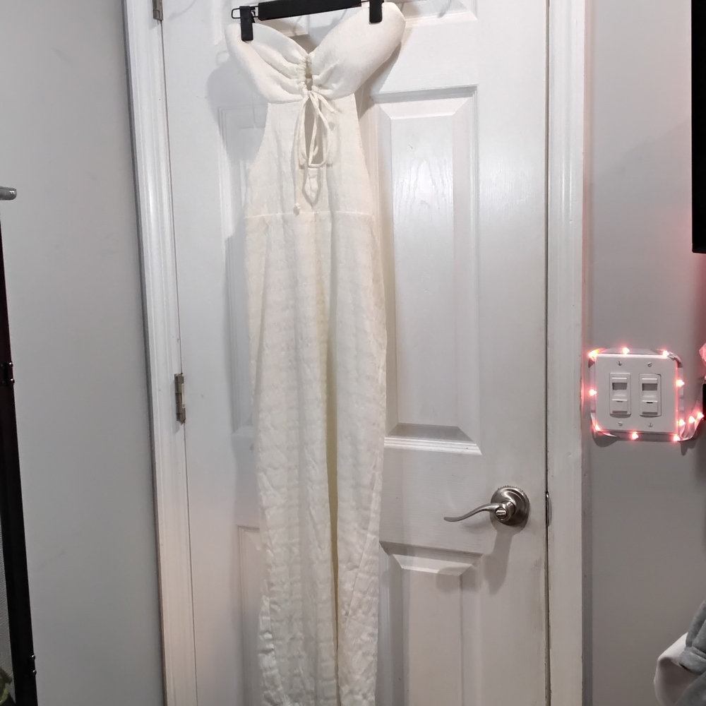White Strapless Dress